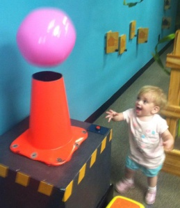 This picture is way off topic. But, I love the expression. It is from a visit to a children's museum yesterday. 